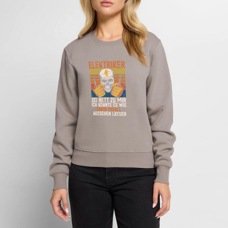 Electronics Technician Electrics Profession Volt Electrical Engineering Women's Premium Organic Jumper