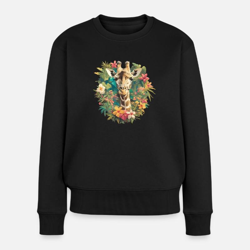 Girafes Girafe - Pull Premium bio Femme - noir
