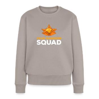 Crab Rangoon Asia Food - Frauen Premium Bio Pullover - Taupe - Vorne - Julia (174cm)