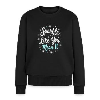 Frühjahrsputz-enthusiasten, Neuanfang Und - Frauen Premium Bio Pullover - Schwarz - Vorne - Julia (174cm)