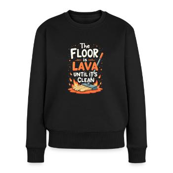 Frühjahrsputz-enthusiasten, Neuanfang Und - Frauen Premium Bio Pullover - Schwarz - Vorne - Julia (174cm)
