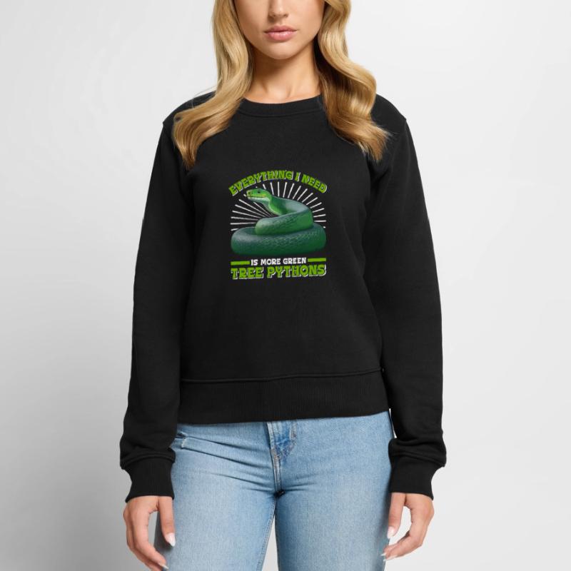 Green Tree Python Women's Premium Organic Jumper