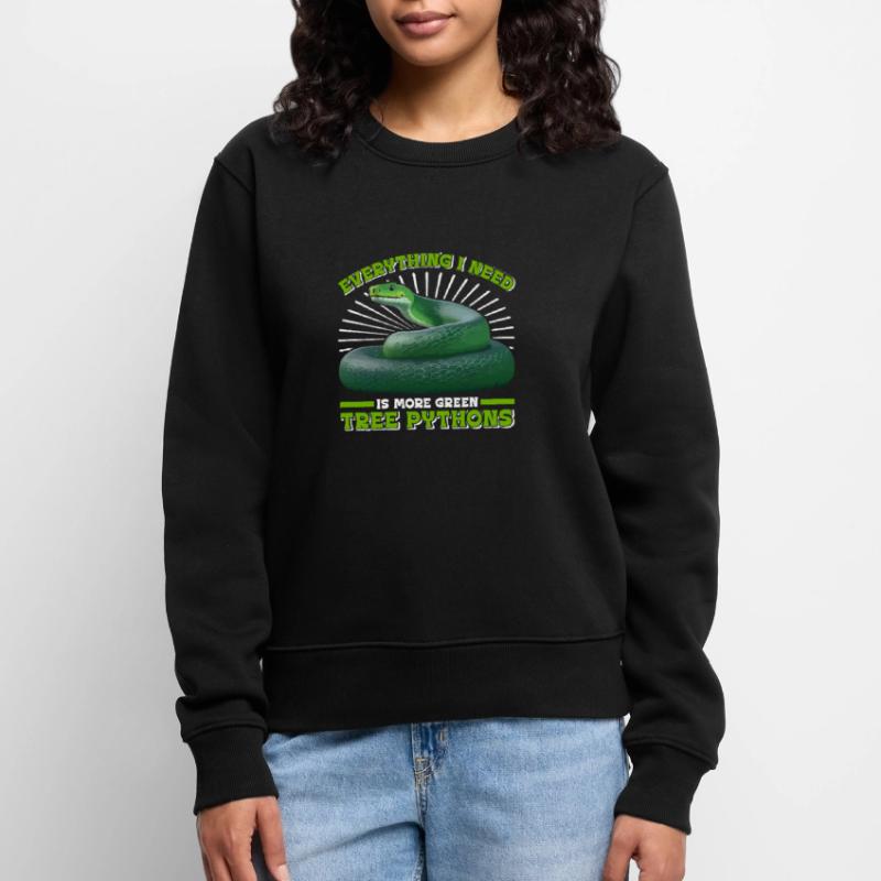 Green Tree Python Women's Premium Organic Jumper