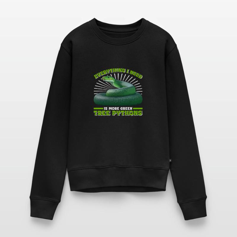 Python arborescent vert Pull Premium bio Femme