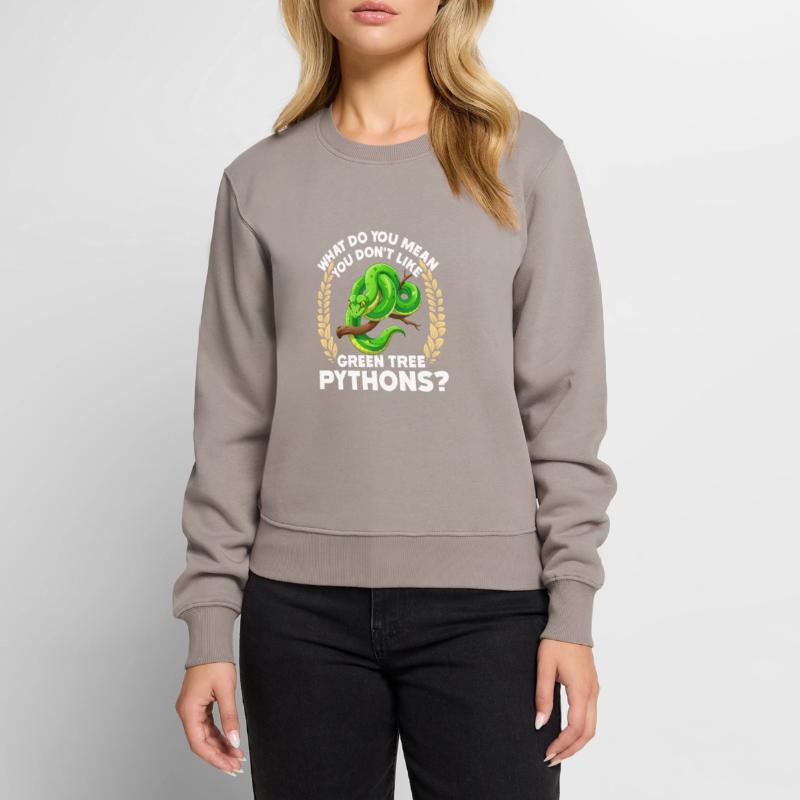 Green Tree Python Women's Premium Organic Jumper