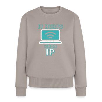 IT Geek, Accessoires PC Périphériques de stockage Evolution - Pull Premium bio Femme - taupe - Devant - Julia (174cm)