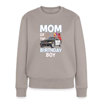 Mama Geburtstag Junge Polizist Strafverfolgung - Frauen Premium Bio Pullover - Taupe - Vorne - Julia (174cm)