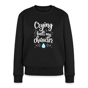 Trennungsermächtigung, Selbstliebe, Neuanfänge - Frauen Premium Bio Pullover - Schwarz - Vorne - Julia (174cm)