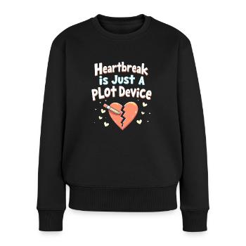 Trennungsermächtigung, Selbstliebe, Neuanfänge - Frauen Premium Bio Pullover - Schwarz - Vorne - Julia (174cm)