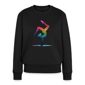 Gymnastique Gymnaste Gymnaste acrobatique - Pull Premium bio Femme - noir - Devant - Julia (174cm)