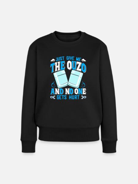 Greece Ouzo - Women's Premium Organic Jumper - black
