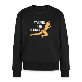 Turmspringer Turmspringen Klippenspringer - Frauen Premium Bio Pullover - Schwarz - Vorne - Julia (174cm)