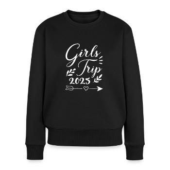 Voyage entre filles 2025 Voyage entre filles Circuit entre filles Voyage entre filles - Pull Premium bio Femme - noir - Devant - Julia (174cm)