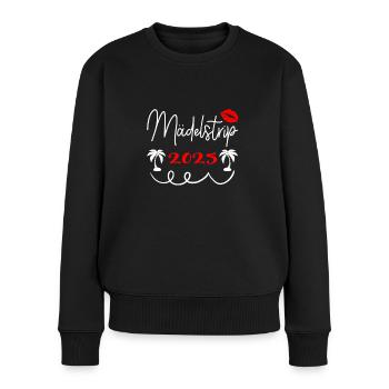 Voyage entre filles 2025 Voyage entre filles Circuit entre filles Voyage entre filles - Pull Premium bio Femme - noir - Devant - Julia (174cm)