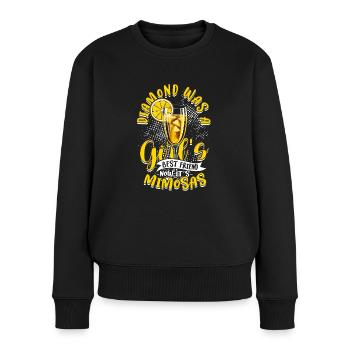 Petite amie Femme Saint Valentin Momosas - Pull Premium bio Femme - noir - Devant - Julia (174cm)