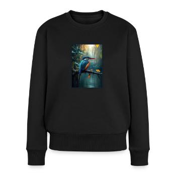 Martin-pêcheur Martin-pêcheur - Pull Premium bio Femme - noir - Devant - Julia (174cm)