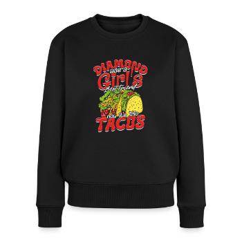 Petite amie Tacos Femme Saint Valentin - Pull Premium bio Femme - noir - Devant - Julia (174cm)
