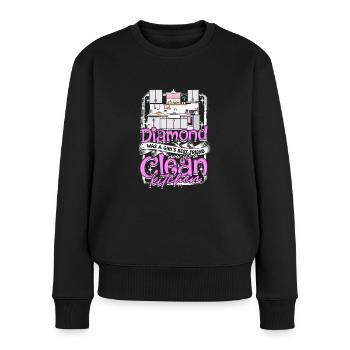 Freundin Ehefrau Valentinstag Saubere Küche - Frauen Premium Bio Pullover - Schwarz - Vorne - Julia (174cm)