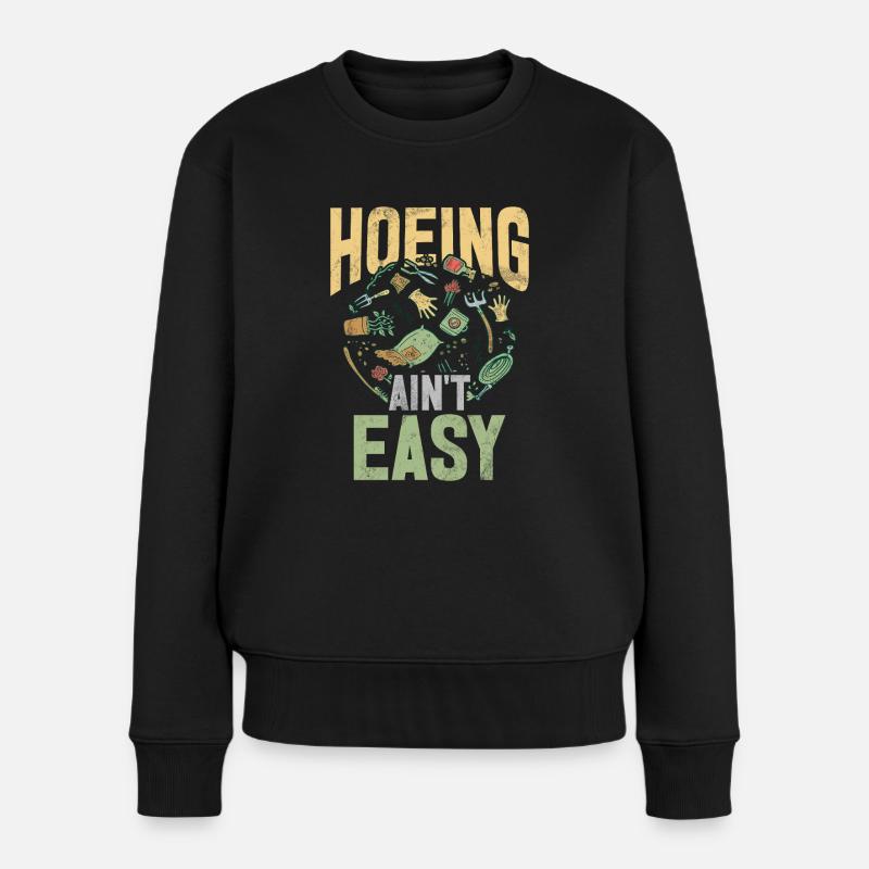 Gartenpflanzen Gärtner Gartenliebhaber Pflanzung - Frauen Premium Bio Pullover - Schwarz