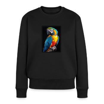 L’ère de l’ara - Pull Premium bio Femme - noir - Devant - Julia (174cm)
