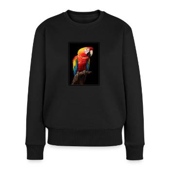 L’ère de l’ara - Pull Premium bio Femme - noir - Devant - Julia (174cm)