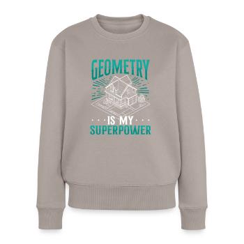 Architecte Architecture Cadeau Étudiant en architecture - Pull Premium bio Femme - taupe - Devant - Julia (174cm)