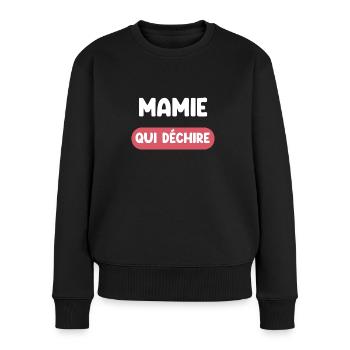 Oma Ripping Oma Geschenk Oma Geschenk Oma Geschenk Oma - Frauen Premium Bio Pullover - Schwarz - Vorne - Julia (174cm)