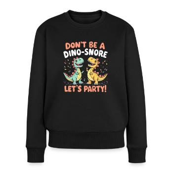 Dinosaur Party Decorations - Women's Premium Organic Jumper - black - Front - Julia (174cm)
