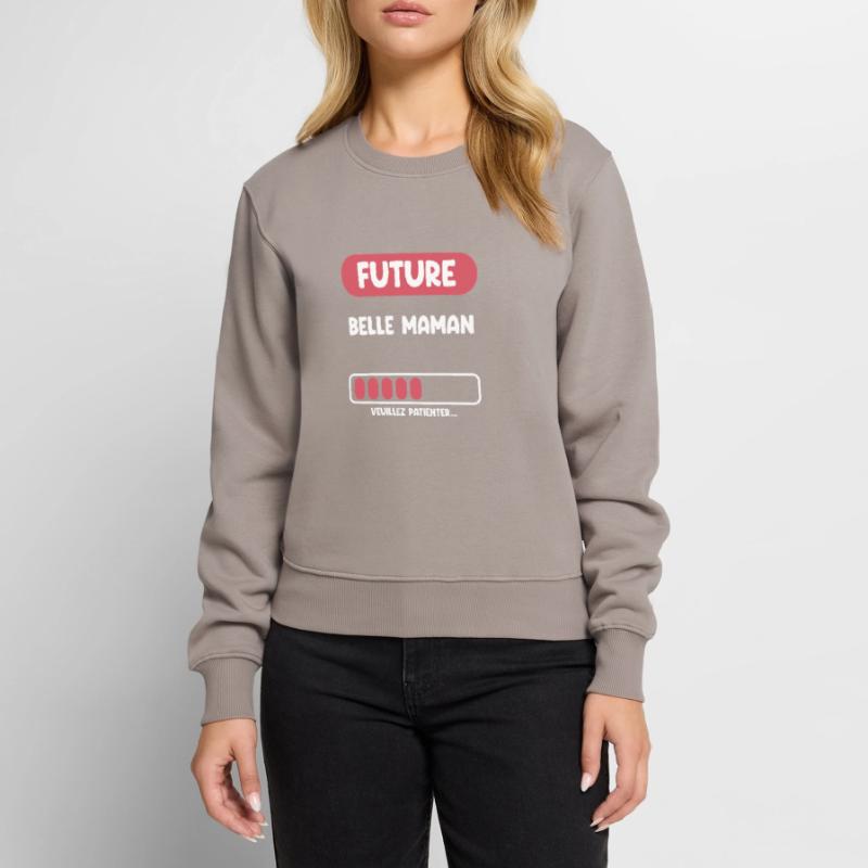 Geschenk für werdende Mutter, Schwiegermutter, Schwiegermutter Frauen Premium Bio Pullover