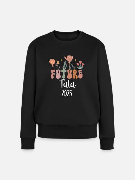 tata 2025 future fleurs annonce grossesse - Pull Premium bio Femme - noir