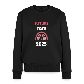 2025 tata future annonce grossesse - Pull Premium bio Femme - noir - Devant - Julia (174cm)