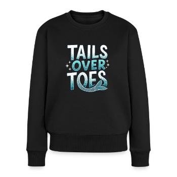 Meerjungfrau Unterwasser Performer Meerjungfrau - Frauen Premium Bio Pullover - Schwarz - Vorne - Julia (174cm)
