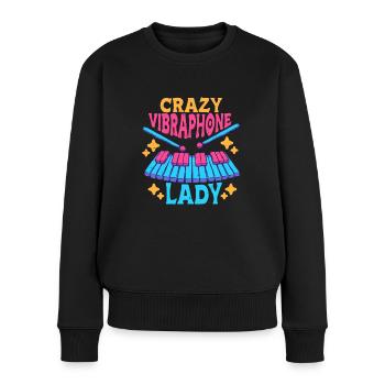 Vibraphon Marimba Crazy Vibraphone Lady - Pull Premium bio Femme - noir - Devant - Julia (174cm)