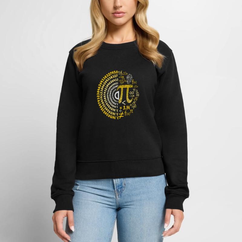 Conception de spirale Pi Day Math Lover Pull Premium bio Femme