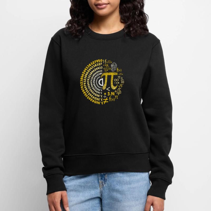 Conception de spirale Pi Day Math Lover Pull Premium bio Femme