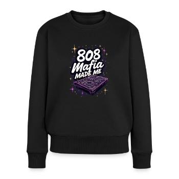 Music Produzent 808 Bass Hip-hop Beatmaker - Frauen Premium Bio Pullover - Schwarz - Vorne - Julia (174cm)