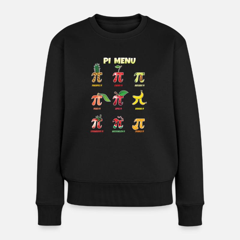 Variété de menus Pi pour les célébrations de la Journée Pi - Pull Premium bio Femme - noir