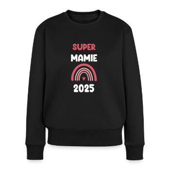 2025 mamie super annonce grossesse - Pull Premium bio Femme - noir - Devant - Julia (174cm)