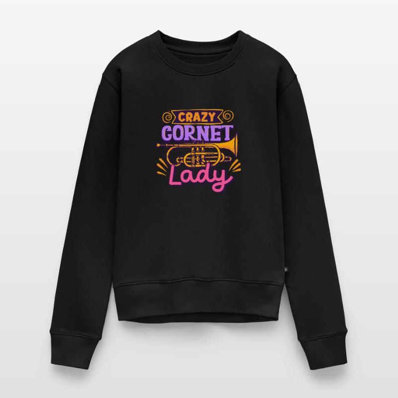 Cornet Cornet Player Crazy Cornet Lady Women's Premium Organic Jumper