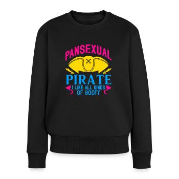pirate pansexuel j’aime tous les enfants de butin Design - Pull Premium bio Femme - noir - Devant - Julia (174cm)