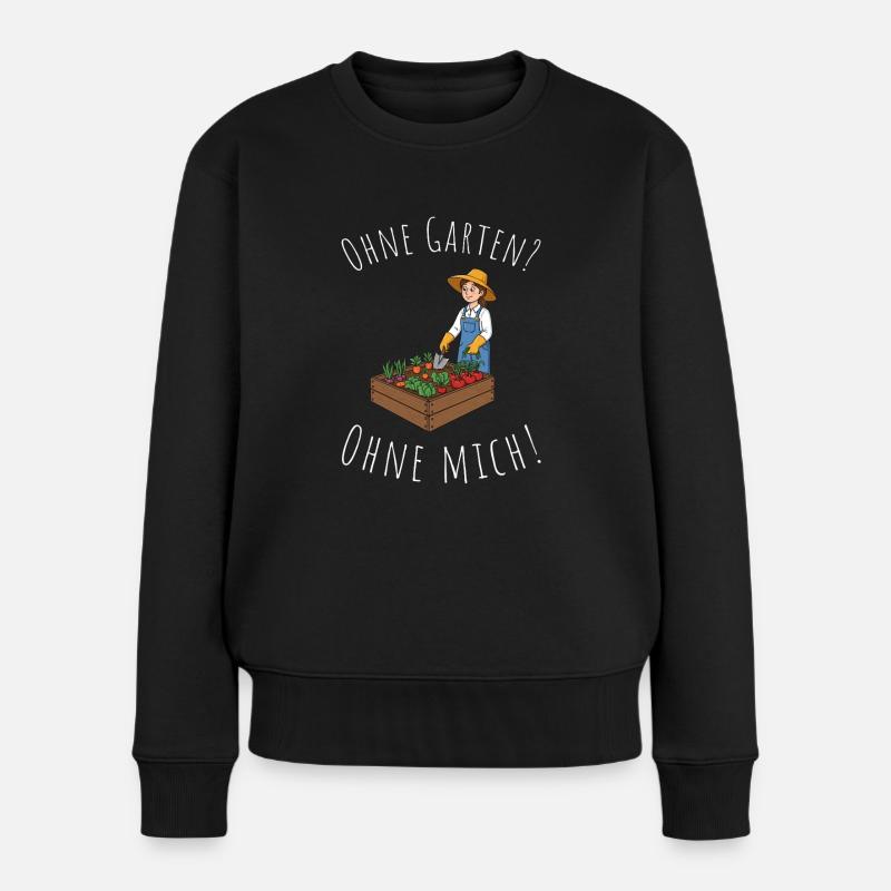 Jardinier passionné – vert dans l’âme - Pull Premium bio Femme - noir