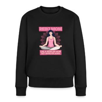 Reiki Massage Reiki Mom - Pull Premium bio Femme - noir - Devant - Julia (174cm)