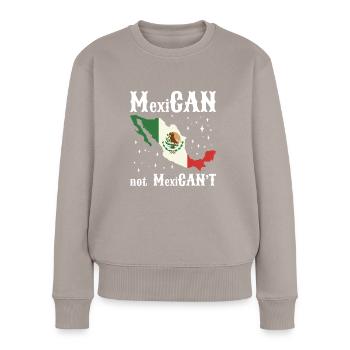 Latino Zentral Amerika Mexiko Mexikaner - Frauen Premium Bio Pullover - Taupe - Vorne - Julia (174cm)