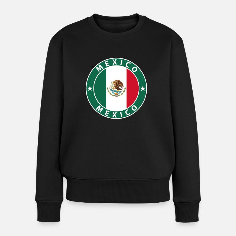 Mexiko - Frauen Premium Bio Pullover - Schwarz