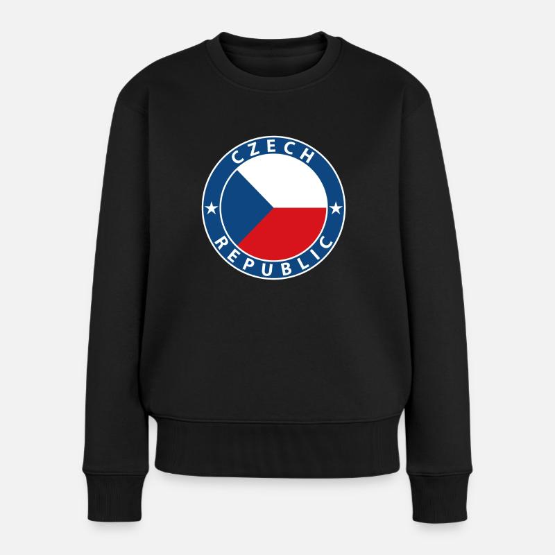 Tschechien - Frauen Premium Bio Pullover - Schwarz