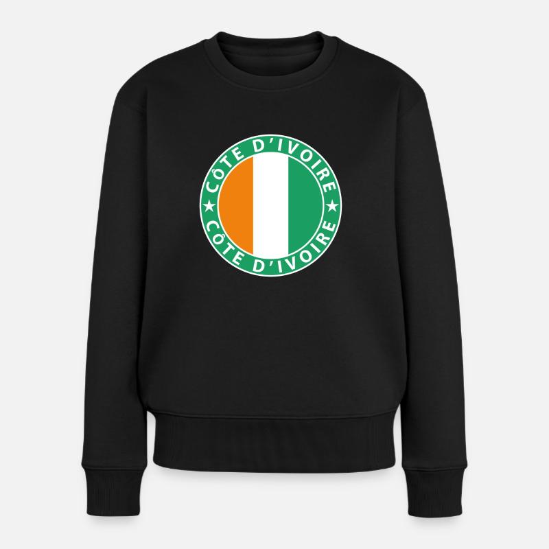 Côte d’Ivoire - Pull Premium bio Femme - noir