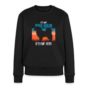 Cadeau de berger australien - Pull Premium bio Femme - noir - Devant - Julia (174cm)