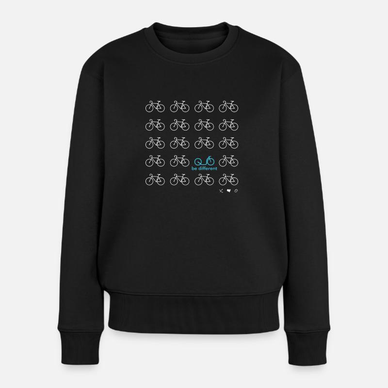 Be Different - Scooter blanc/turquoise - Pull Premium bio Femme - noir