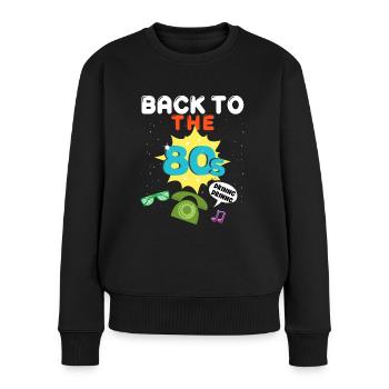 14 - back to the 80's 25.png - Pull Premium bio Femme - noir - Devant - Julia (174cm)