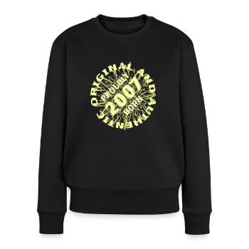 Original 2007 - Frauen Premium Bio Pullover - Schwarz - Vorne - Julia (174cm)